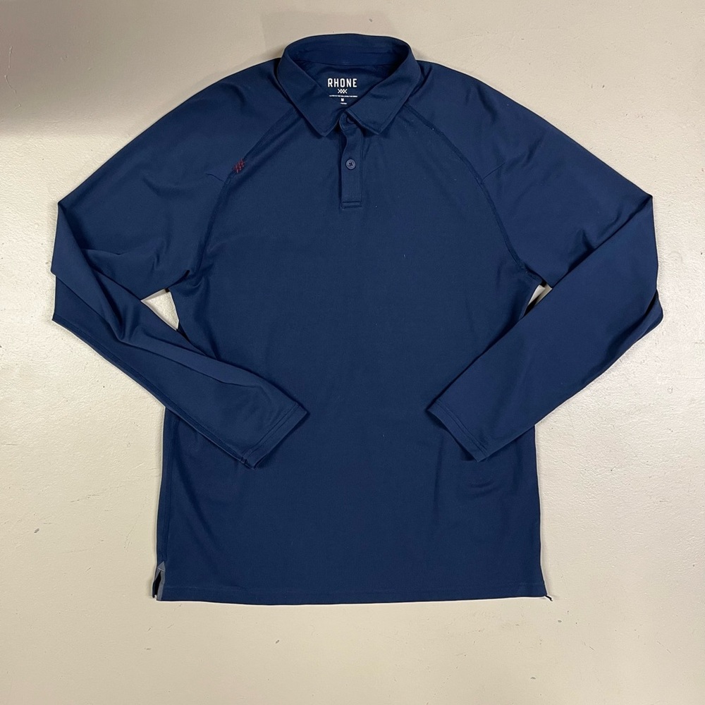 Long sleeve polo - Rhone Delta Pique